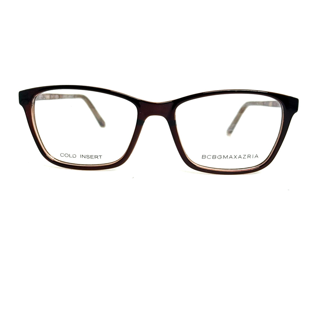BCBG MAXAZRIA Greta Coffee Laminate Womens Semi Eyeglasses‎ 53-17-135 H20562